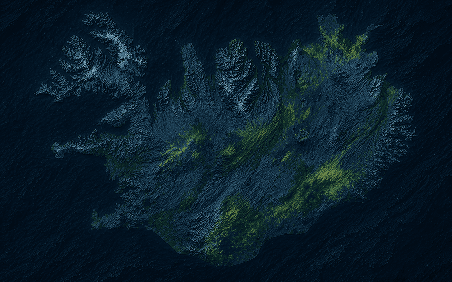 Northwind Air route map of Iceland